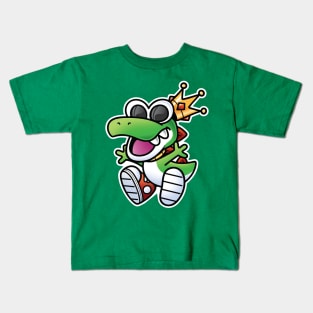 RetroRex (Green) Kids T-Shirt